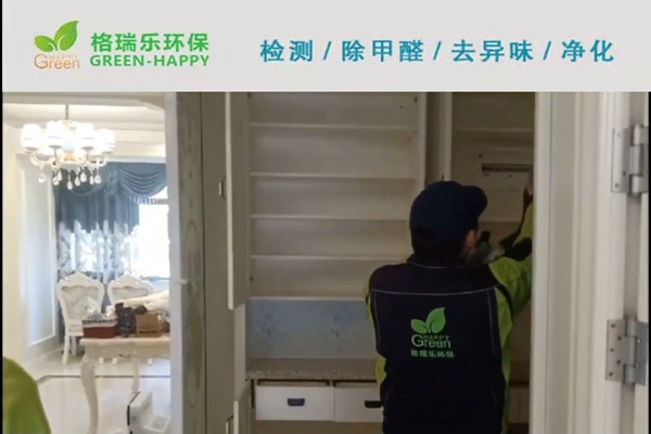 武汉除甲醛案例-万科翡翠滨江室内空气治理产品实拍图
