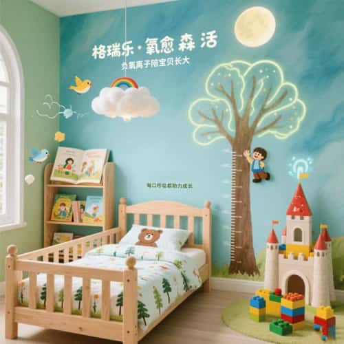 格瑞乐・氧愈森活 - 儿童房负氧离子生态涂层空气净化方案