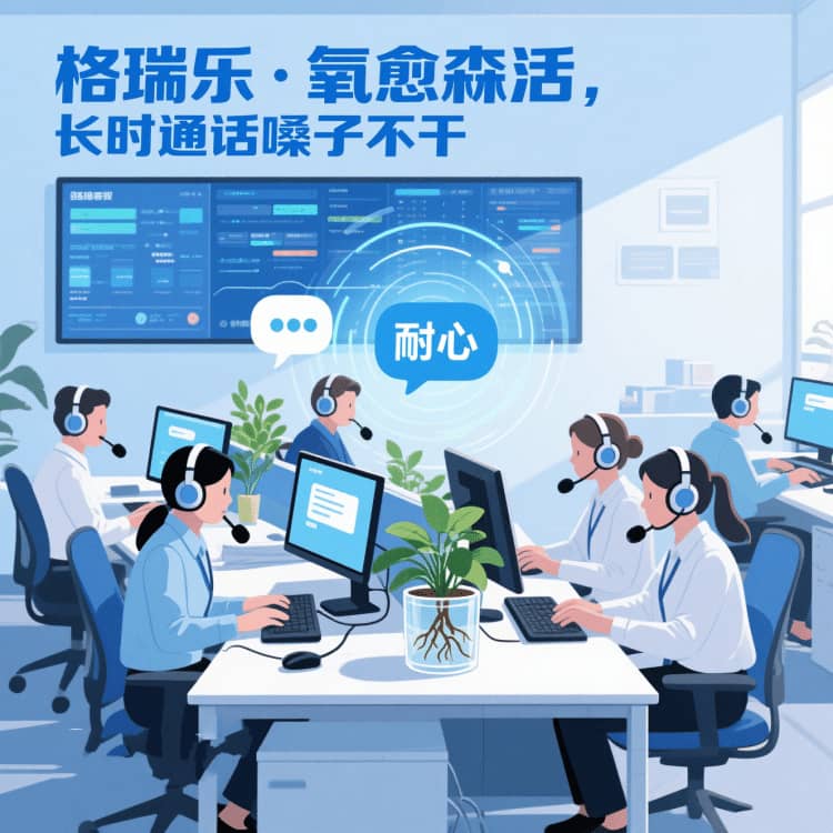 格瑞乐・氧愈森活 - 客服中心空气净化解决方案：让每一次沟通都沉浸在森林般的清透里
